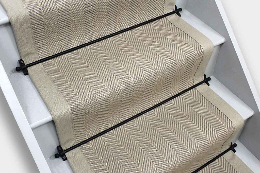 Deco Flatweave Jacquard Marmot Stair Runner