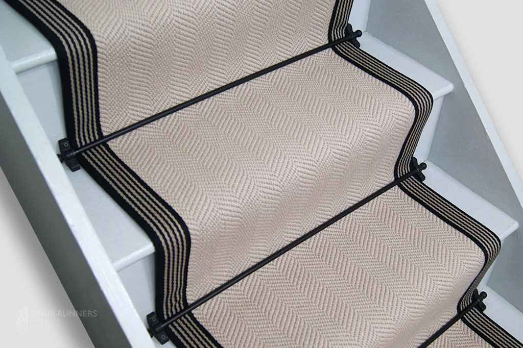 Fibre Flooring Highclere Wool Herringbone Stair Runner