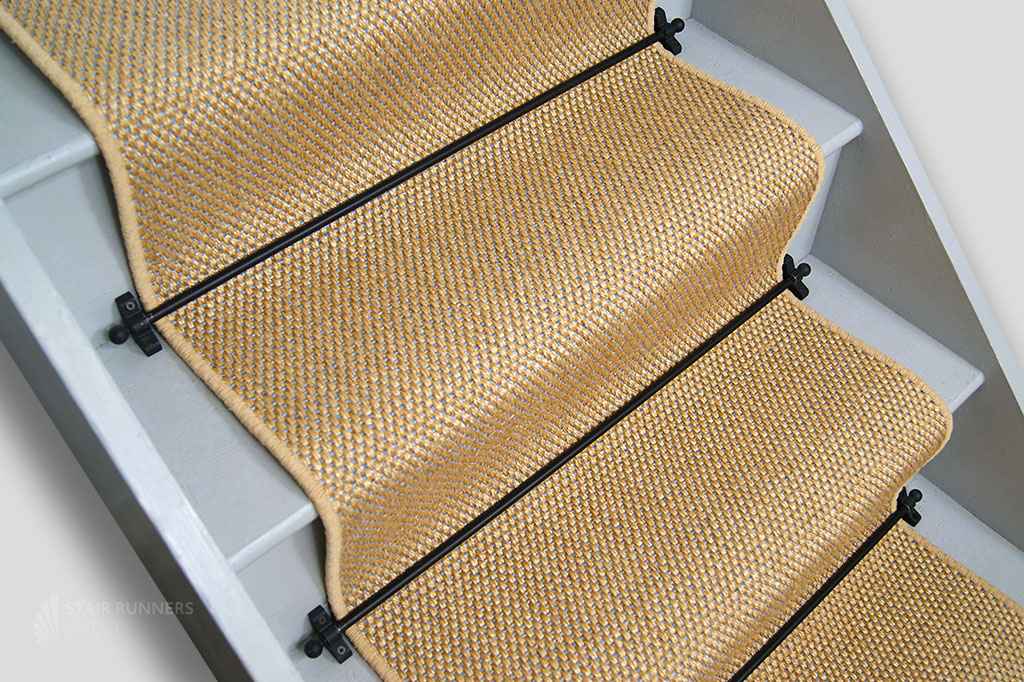 Natural Mini Basketweave Sisal Stair Runner