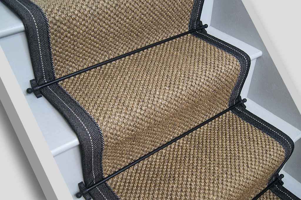 Oriental Pewter Sisal Stair Runner